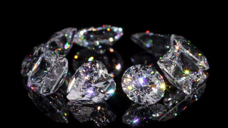 A collection of loose diamonds in varied cuts